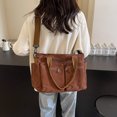 thumbnail image 4 of Bolso de terciopelo de gran capacidad para mujer, nueva versión coreana, sencillo bolso de hombro para mujer, bolso de mano estilo perezoso japonés, 4 of 5