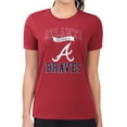 thumbnail image 4 of Women's G-III 4Her by Carl Banks Red Atlanta Braves Super-Slim Fit Lightweight Team Logo Graphic T-Shirt, 4 of 5