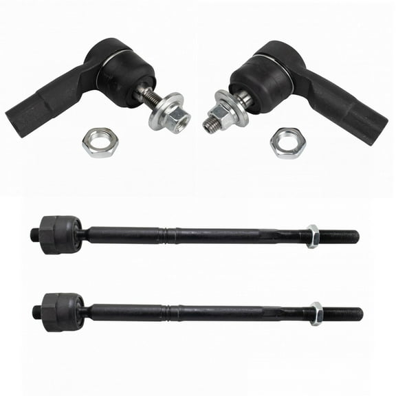 TRQ Front Tie Rod Set Fits Select 2014-2018 Jeep Cherokee