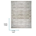 thumbnail image 6 of Livabliss x Vivir Lorelai Vintage Washable Area Rug, 7'7" x 9'6", Ivory/Brown, (8' x 10'), 6 of 6