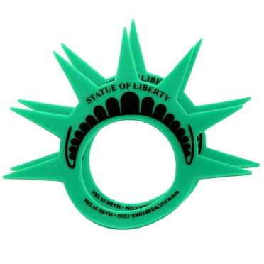 City Souvenirs Statue of Liberty Foam Party Hats, Green, 1 Piece (2 Pack)
