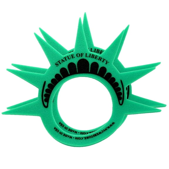 City Souvenirs Statue of Liberty Foam Party Hats, Green, 1 Piece (2 Pack)