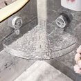 thumbnail image 1 of Estante de almacenamiento para baño con ventosa carrito de pared transparente multifuncional para baño, 1 of 7