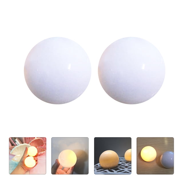 HEATSHAKING Night Light Lamp for Home Decoration and Mood Setting White Color Size 2pcs