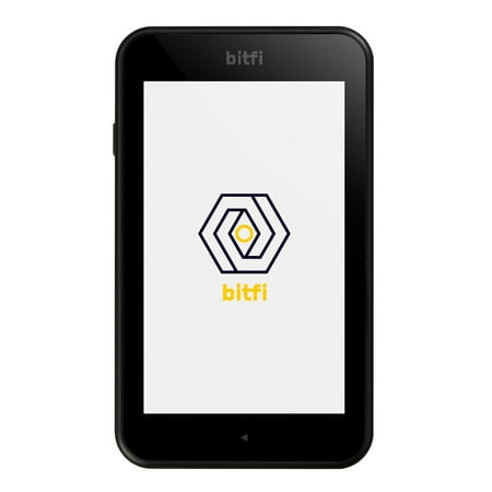 Bitfi Cryptocurrency Hardware Wallet - Black Crypto Supports Bitcoin, Ethereum, Litecoin and (Best Offline Bitcoin Wallet)