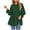 Green, variant on Aboser Babydoll Shirts for Women Loose Fit Puff Sleeve Tunic Tops Flowy Round Neck T-Shirt Solid Color Fall Outfits Casual Basic Long Tee Shirt Trendy Ruffle Hem Blouses