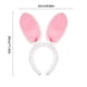 thumbnail image 3 of Diadema de orejas de animal, orejas de conejo de peluche, tocado de cosplay con tela suave para disfraz de Pascua, fiestas, disfraces, marrón, 3 of 6