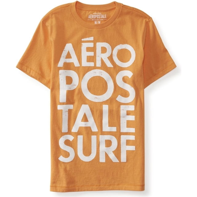 Camiseta gráfica Aeropostale Aero Surf para hombre naranja XXL