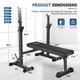 thumbnail image 3 of Primy Adjustable Bench Press, Foldable Olympic Weight Bench with Squat Rack Workout Bench Barbell Rack Stand Strength Training Home Gym Multi-Function for Small Apartments, 3 of 7