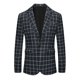 thumbnail image 5 of BLAZER DE HOMBRE CHIC INSPIRADOR Con Solapa de Muesca Patrón de Cuadros en Contraste Talla L Negro, 5 of 5