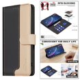 thumbnail image 5 of Premium RFID Blocking Wallet Case for Xiaomi POCO X7 Pro 5G with 3 Card Slots & Stand Black, 5 of 5