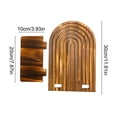 thumbnail image 3 of Naittoop Vintage Wall Shelves Round Wooden Floating Shelves for Wall Decor Wall Mounted Floating Bathroom Shelf for Storage Floating Book Shelf for Bedroom Living Room – Farmhouse Decoration D, 3 of 6