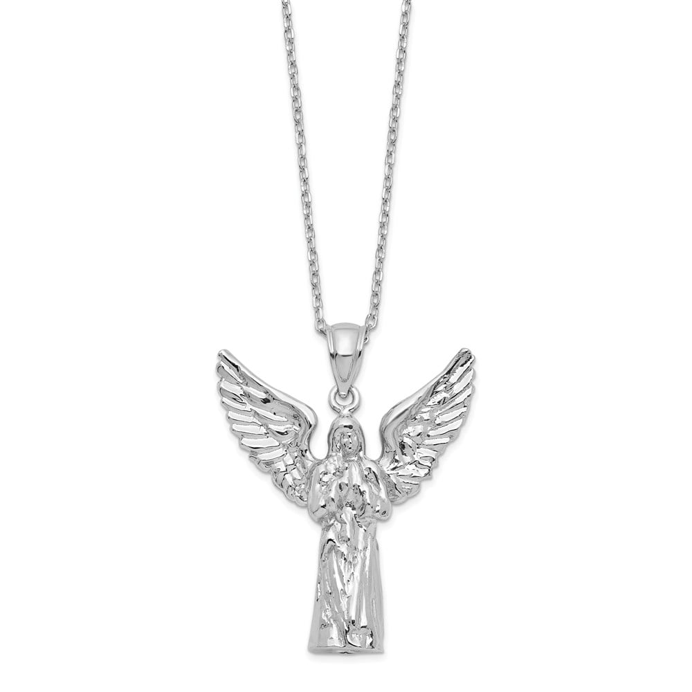 Diamond2Deal 925 Sterling Silver Angel Ash Holder 18in Necklace Fine Jewelry Ideal Gifts For