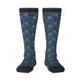 thumbnail image 1 of Fotbe Winter Blue Forest Deer Calcetas Divertidas Estampadas para Hombre y Mujer, Calcetas de Algodón hasta la Rodilla para Caminar, Correr, Enfermería y Embarazo, 1 of 6