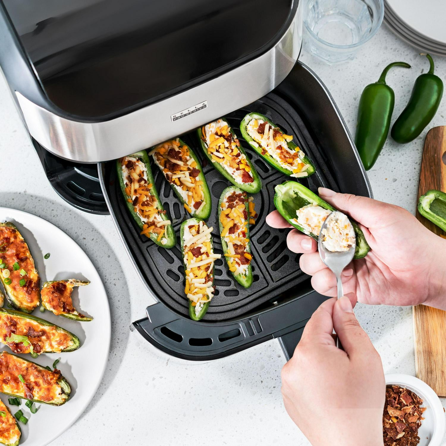 bella pro series, Kitchen, Bella Pro Series 26 Qt Digital Air Fryer Oven  Stainless Steel
