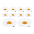 thumbnail image 3 of 10 pinzas para el pelo con diseño de margaritas y girasoles para damas y niñas (blancas), 3 of 8