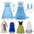 thumbnail image 2 of Vestido de princesa Elsa de Disney para niñas, disfraz de lentejuelas, ropa de fiesta de cumpleaños, disfraz de Carnaval para niños zhangmengya unisex, 2 of 2