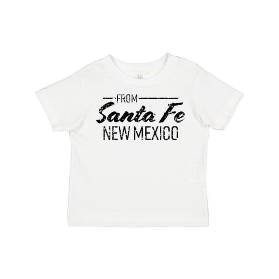 Inktastic From Santa Fe New Mexico in Black Distressed Text Boys or Girls Toddler T-Shirt