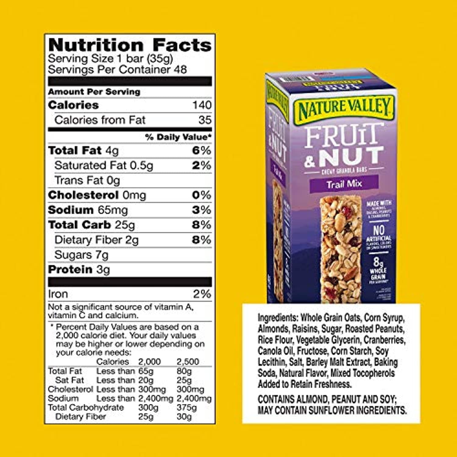 Nature Valley Fruit & Nut Chewy Trail Mix Granola Bars (48 ct.) (pack of 2)