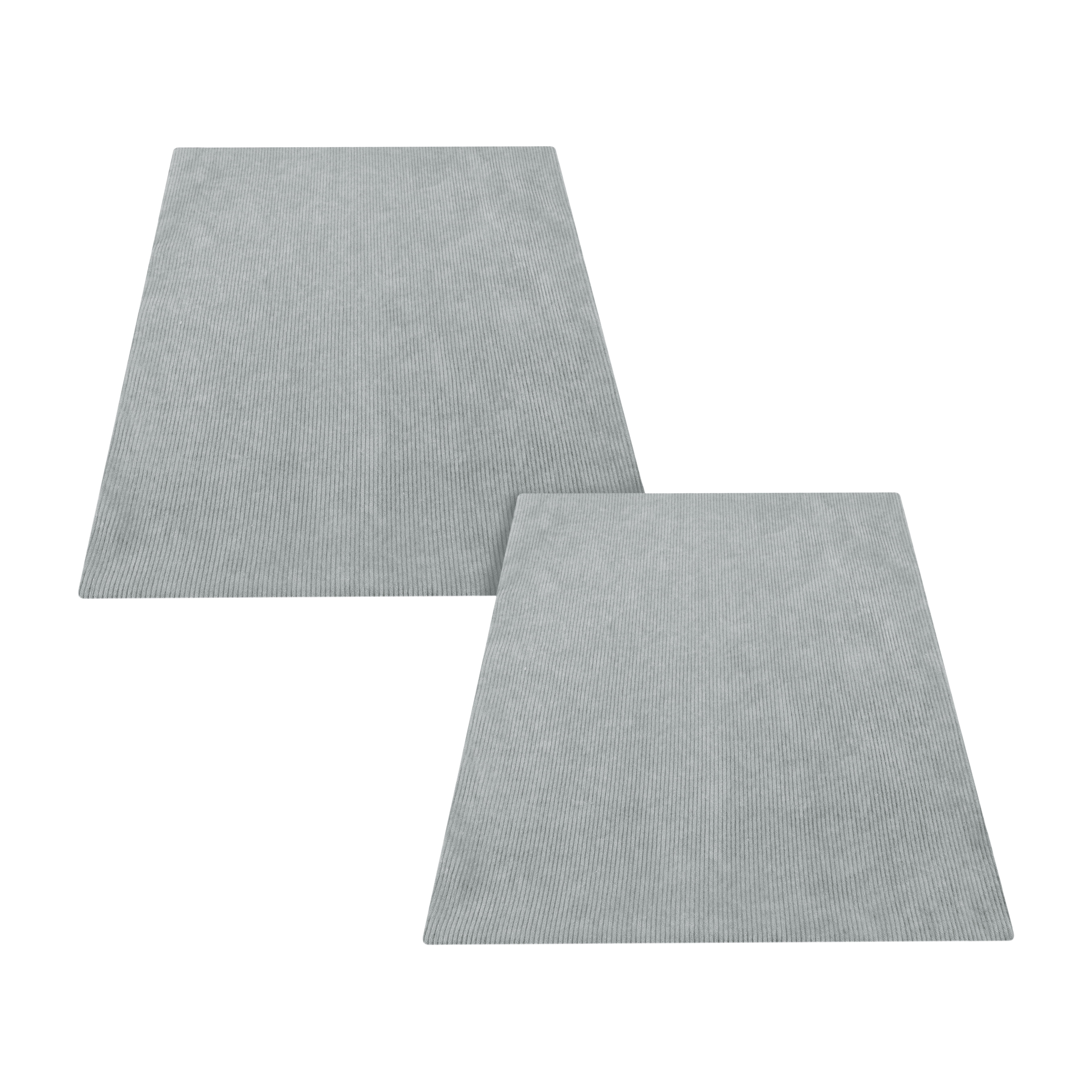 Mainstays Corduroy Pillow Cover 18''x18'', Light Gray, 2 pack