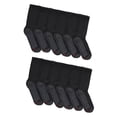 thumbnail image 2 of Pack de 6 a 12 pares de calcetines Hanes Max Cushion para hombre, color negro y gris, 2 of 4