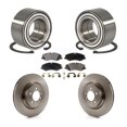 thumbnail image 1 of Transit Auto Front Wheel Bearing Disc Brake Rotors and Semi-Metallic Pads Kit for Car Land Rover Range Sport Discovery KBB-102340, 1 of 11