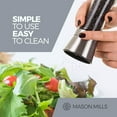 thumbnail image 5 of Stainless Steel Salt and Pepper Grinder Set - Two Piece Set - Glass and Stainless Steel Mill - Large Capacity Shakers - Top Loading Design By Mason Mills, 5 of 7