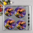 thumbnail image 2 of Bahomeck Gas Stove Burner Cover Set Of 4，Roaring Dinosaurs Under The Dark Lightning Metal Stove Burner Covers，Electric Stove Burner Covers,Protecting Gas Stoves,Kitchen Decor，8 Inches And 10 Inches, 2 of 2