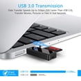 thumbnail image 4 of Lector de tarjetas USB 3.0, lector de tarjetas SD / Micro SD de alta velocidad - Compatible con SD / Micro SD / TF / SDHC / SDXC / MMC - Compatible con Windows / Mac / OS, etc. Ormromra 2033983-2, 4 of 9