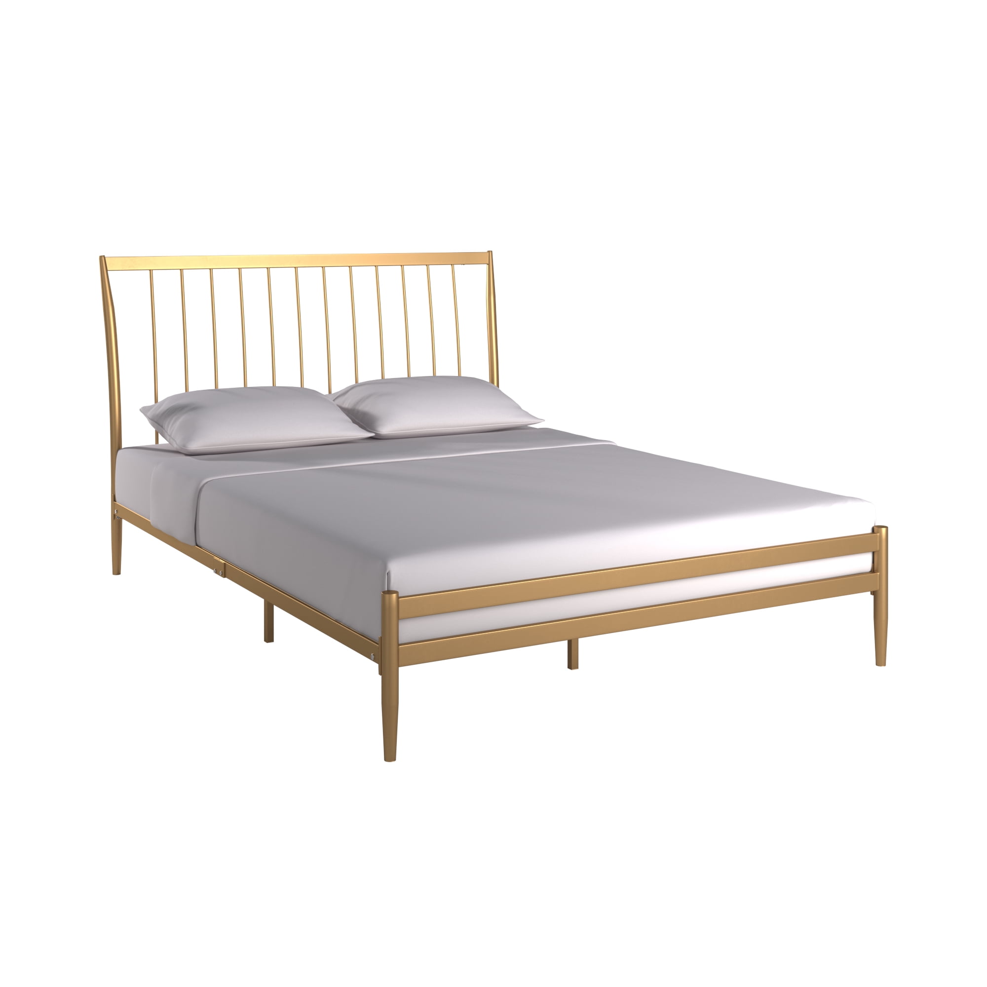 Weston Home Haverhill Gold Finish Metal Platform Full Bed
