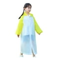 thumbnail image 4 of adviicd Toddler Girl Rain Jacket Ponchos for Kids Reusable Boys Girls Rain Jackets Emergency with Hood for Family Travel Outdoor (Yellow,ONESIZE), 4 of 5