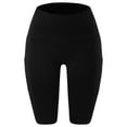VOSS Women's High Waist Yoga/Biker Shorts with Side Pockets for Workout