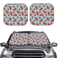 thumbnail image 2 of Xecao Watermelon for Foldable Car Sun Shades (2-Pack) offer sun protection with an easy-fold design for convenient windshield shading., 2 of 7