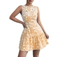 thumbnail image 1 of Camisas de Vestido Casual para las Mujeres Botón de Color Sólido de Manga Corta Cinturón de Solapa Vestido de Camisa de Bolsillo, 1 of 8