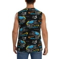 thumbnail image 4 of Fotbe Men's Cool Off-Road Vehicle Print Men's Sleeveless Muscle Tank Tops Casual T-Shirts for Gym Workout Beach-XX-Large, 4 of 8