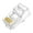 Transparent color, variant on 100Pieces Cat5 RJ45 Modular Plugs Ethernet Connectors Transparent Housing For Home And Office Networking