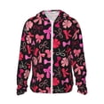 thumbnail image 1 of Balery Various pink and red Bow knots Sudadera ligera de manga larga con capucha y protección solar UPF 50+ para hombre y mujer, ideal para pesca y running-Large, 1 of 7