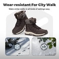 thumbnail image 3 of Fittington Men's Wide Warm Lined Winter Boots Lightweight Slip-Resistant Outdoor Snow Boots for Men, 3 of 11