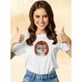thumbnail image 2 of Angry Cat T-Shirt Women -Kayomi Harai Designs, Female Medium, 2 of 4