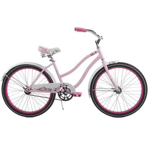 *NEW* Huffy 24 inch Cranbrook Girls Cruiser Bike For Women Black & pink 