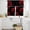 Red, variant on Sage Green Rose Kitchen Curtains Sets for Windows 24 Inch Length, Vintage Abstract Garden Flower Floral Black Rod Pocket Window Treatments Tier Curtains and Valances Set for Bedroom/Bathroom