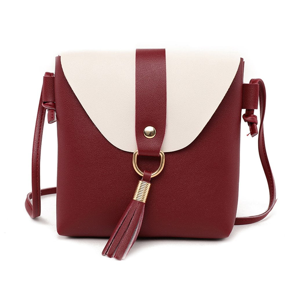 shoulder bag with tassels