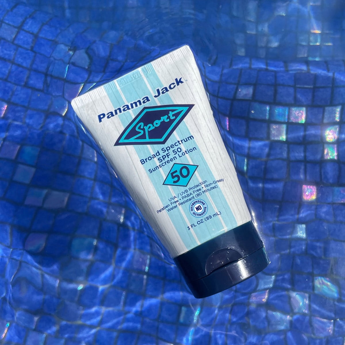 Panama Jack Sport Sunscreen Lotion - SPF 50, Broad Spectrum UVA/UVB Protection, Non-Greasy, PABA, Paraben, Gluten & Cruelty Free, 3 FL OZ (Pack of 2)