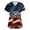 Blue #21, variant on Women's 250 Anniversary Usa Scrub Tops 1776 2026 V Neck Scrubs Patriotic Short Sleeve Red Blue and White Shirts Lightweight Nursing Uniforms with Pockets Navy L