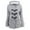 Light Gray, variant on Women's Solid Color Long Sleeved Hooded Cow Horn Buttoned Jacket Jacket, Unique Design, Comfortable Fit, Ideal for Casual Outings and Seasonal Fashion,Black 2XL