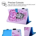 thumbnail image 4 of Fire HD 10 Case (7th / 5th Generation, 2017/2015 Released), Allytech Slim Fit Kickstand Auto Sleep Wake Folio Flip Pencil Holder Shockproof Case Cover for Amazon Kindle Fire HD 10, Cute Cat, 4 of 8