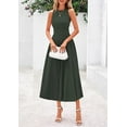 thumbnail image 3 of PRETTYGARDEN Spring Casual Dresses for Women Summer Business Work Midi Sleeveless A Line Pleated Cocktail Dress, 3 of 6