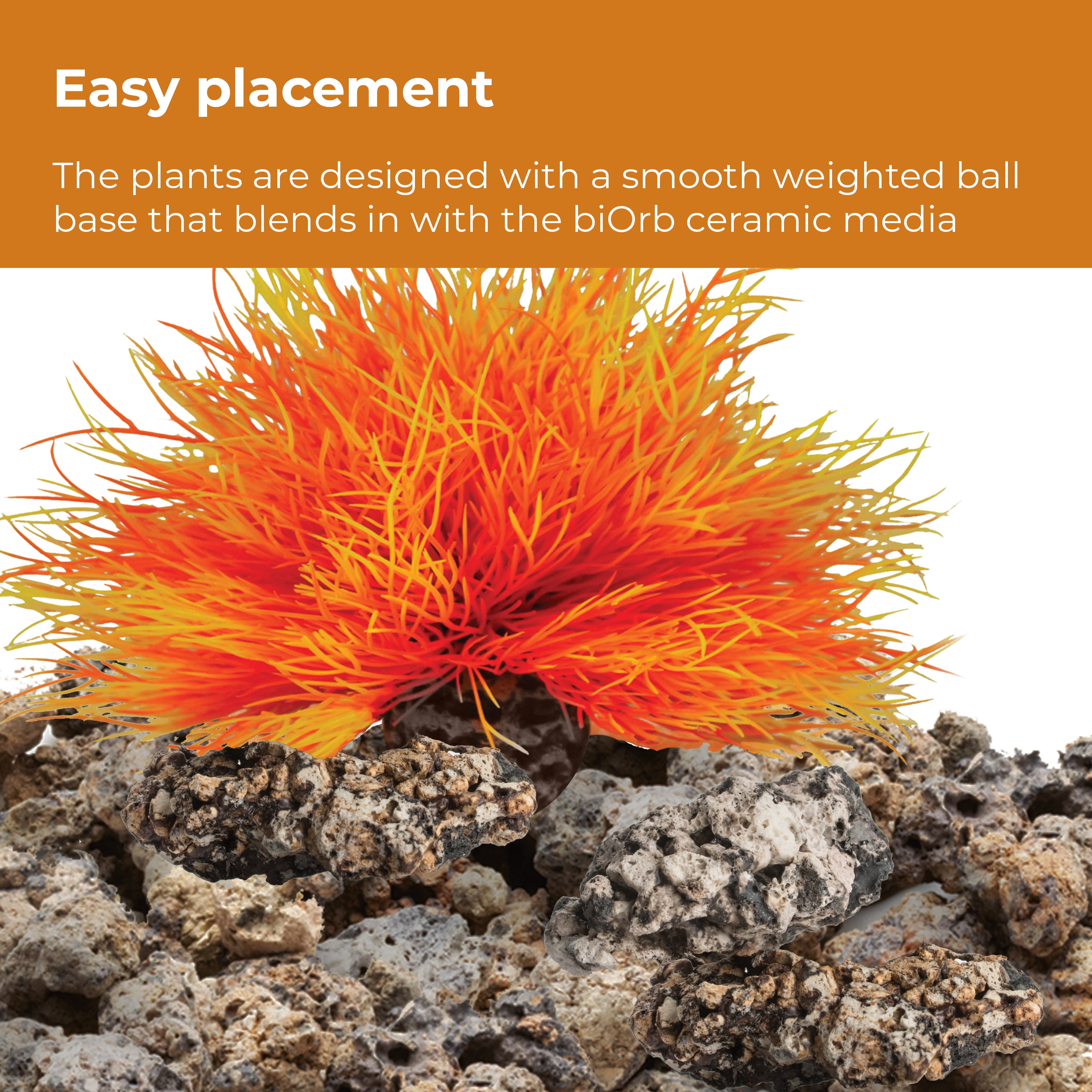 biOrb Autumn Aquarium Décor Set, Orange