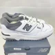thumbnail image 2 of New Balance 550 BB550WTG Sneaker Mens White Gray Leather Size 13 D Medium Width, 2 of 6