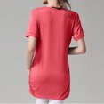thumbnail image 4 of Bovxnpu Maternity Clothes For Women, Women's Maternity Shirts Breastfeeding Shirts Nursing Shirts, Women's Short Sleeve Summer Round Neck Sexy Casual Blouses XL, 4 of 5